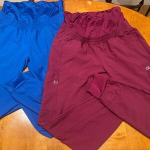 Wink Kids Joggers in Royal Blue and Burgundy